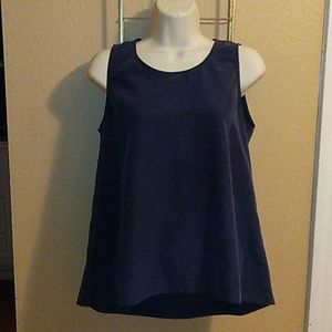 Tommy Bahama Navy silk blouse